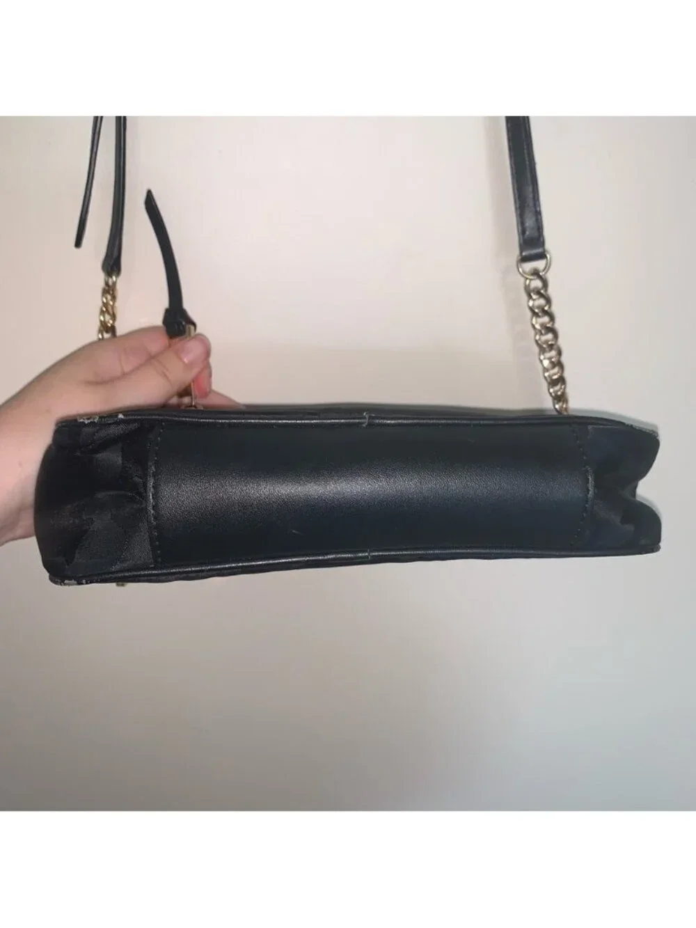 Michael Kors Black and Gold Camo Crossbody Bag